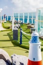 Miniature Golf Course at Sea Royalty Free Stock Photo