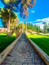 miniature historical bridge immortalized in the museum Royalty Free Stock Photo