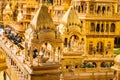miniature of holy golden temple of ancient india from different angle Royalty Free Stock Photo