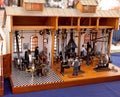 Miniature industrial steam engine Royalty Free Stock Photo