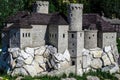 Miniature medieval castle Royalty Free Stock Photo