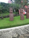 Miniature of Moai in Cimory on The Valley Royalty Free Stock Photo