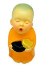 A miniature model of a child monk Royalty Free Stock Photo