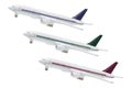 Miniature Model of Commercial Jetliners Royalty Free Stock Photo