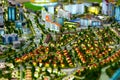 Miniature model of a modern green city Royalty Free Stock Photo