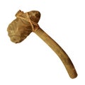 A miniature model of prehistoric stone ax. Subject, isolated