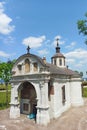 miniature model of the 16th century Orthodox monastery Krusedol, Krusevac Serbia