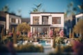 Miniature model villa. Generate Ai