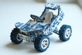 Blue and White Camouflage Toy Off-Road Vehicle Royalty Free Stock Photo