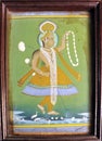 Miniature painting of Hindu God Krishna