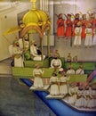 Miniature painting of Maharana Fateh Singhji celebrating Gangaur festival