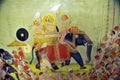 Miniature painting of Maharana Sarup Singhji citing on a Elephant in a procession