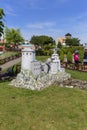 Miniature Park `Dream world`, small replica of Stari Mos in Bosnia and Herzegovina, Inwald, Poland