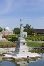 Miniature Park, small replica of Statue of Liberty in New York in United States, Inwald, Poland