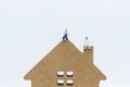 Miniature people :Buying a home loan in the future, Shelter, Long-term investment. Image use for business concept