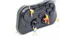 Miniature people : Climber found a joystick,Strategy game. Compe