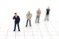 Miniature people, Group of businessmen work with team, using as background Choice of the best suited employee, HR, HRM, HRD, job Royalty Free Stock Photo