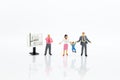 Miniature people: Students find out about special course. Image use for study the fundamentals before class, education concept