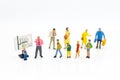 Miniature people: Students find out about special course. Image use for study the fundamentals before class, education concept