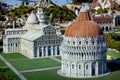 The miniature of Pisa city cahedral in Park of miniatures in Rimini, Italy