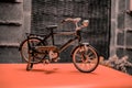 Miniature portrait of an old bicycle