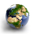 Miniature real Earth Royalty Free Stock Photo
