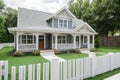 Miniature real estate house for sale on the white table