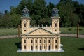 Miniature replica of the church in Debrecen, Szarvas, Hungary