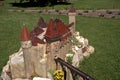 Miniature replica of Hunedoara Castle, Szarvas, Hungary Royalty Free Stock Photo