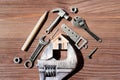 Creative Minor Home Improvement Related Background Royalty Free Stock Photo