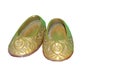 Miniature Retro Vintage Asian Brass Pair of Shoes