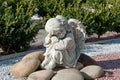 The miniature of sad mourning angel Royalty Free Stock Photo