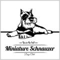 Miniature Schnauzer Dog - vector illustration for t-shirt, logo and template badges