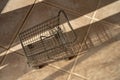 Miniature shopping cart filled with lemons Royalty Free Stock Photo