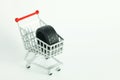 Shopping cart model scene. Royalty Free Stock Photo