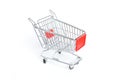 Miniature shopping trolley Royalty Free Stock Photo