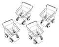 Miniature Shopping Trolleys Royalty Free Stock Photo