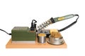 Miniature soldering iron complete with power adapter