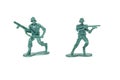 Miniature soldiers toy on white Royalty Free Stock Photo