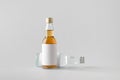 Miniature Spirits / Liquor Bottle Mock-Up - Two Bottles. Blank Label