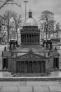 Miniature St. Isaac`s Cathedral in Saint-Petersburg, Russia