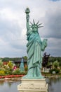 Miniature Statue of Liberty Replica in Sodai Park, Lithuania Royalty Free Stock Photo