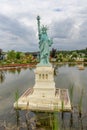 Miniature Statue of Liberty Replica in Sodai Park, Lithuania Royalty Free Stock Photo