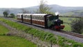 Narrow Gauge Steam Train in England Royalty Free Stock Photo