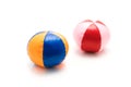 Miniature Summer Anti Stress Balls, studio shot on white Background Royalty Free Stock Photo