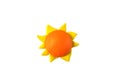 Miniature sun model from japanese clay Royalty Free Stock Photo