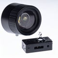 Miniature Surveillance Camera and Lens Components Royalty Free Stock Photo