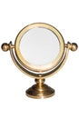 Brass Dollhouse Miniature Table Mirror Royalty Free Stock Photo