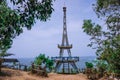 Miniature Tower on the hill at Watu Bale Beach, Kebumen, Central Java, Indonesia