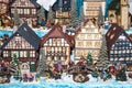 Miniature town of Strasbourg, Vienna, Christmas festive time concept